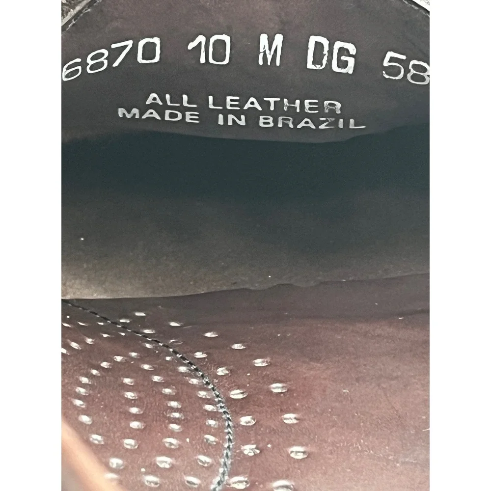 Bass Mens Loafers Tassel Dress Shoes Leather Upper Size 10 M Brown Brazil‎ - Picture 7 of 8